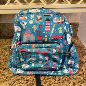 Disney-Inspired Blue Backpack 🎢🍦✨ — Fun, Spacious & Cute! 💙